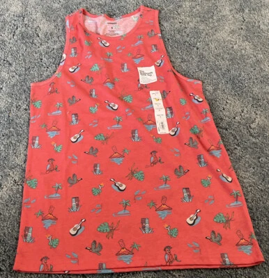 Nwt Men's Sonoma Supersoft Tank. Sz Small & Cool. Design. Sz Small/Orange - Image 1 of 3