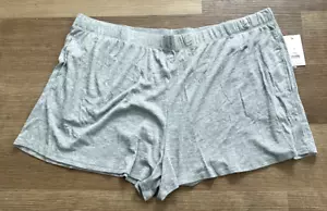Joyspun Soft Sleep Shorts Ribbed Mid-Rise Pull On Modal Blend Gray Women 3X - Picture 1 of 5