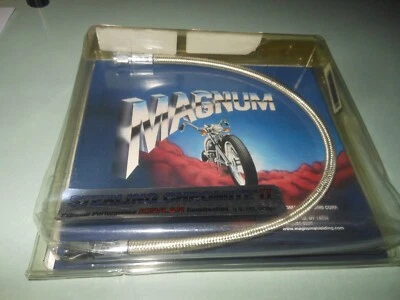 NEW Sterling Chromite II Harley Davidson 17" Braided Br line Universal # DS-3517 - Image 1 of 4