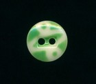 One Antique Button Uncommon Green China Stencil  Pattern #7