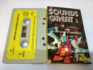 SOUNDS GREAT 3 ON DEUTSCHE GRAMMOPHON Cassette GREAT SOUNDS OF 8 MASTERPIECES - Picture 1 of 4