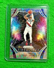 DAMIAN LILLARD SILVER DISCO PRIZM CARD TRAIL BLAZERS 2019-20 PRIZM BASKETBALL 