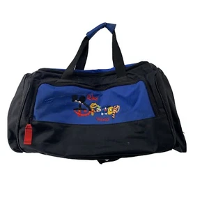 Walt Disney World Vintage Y2K X-Large Seesack Reisetasche Charakter Schrift schwarz - Bild 1 von 12