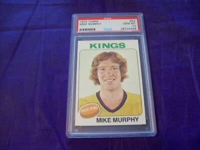1975 TOPPS HOCKEY #52 MIKE MURPHY PSA 10 - Image 1 of 2