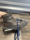 One Sport  Women’s Leather Lace-up Hiking Boots Size 8 Made In Italy