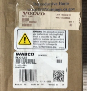 RKN 28069 RELAY VALVE WABCO - Foto 1 di 1