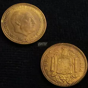 *GUTSE* FRANCO-1594, 1 PESETA 1963*19-63, EBC+ - Imagen 1 de 1