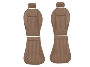 Fits Fiat 124 Spider CS1 Seat Covers Replacement 69-79 LIGHT SADDLE #648 Leather - Bild 1 von 2