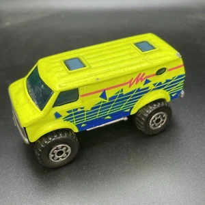 Matchbox Neon Yellow 1981 Chevy Van 4 X 4 - Picture 1 of 9