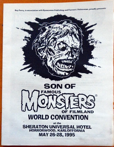 1995 SON OF FAMOUS MONSTERS OF FILMLAND CONVENTION BOOKLET! NOS -  UNCIRCULATED! Cover