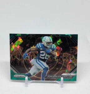 2023 Panini PRIZM🔥JONATHAN TAYLOR🔥RARE🔥MINT?!🔥GREEN ICE PRIZM🔥FIREWORKS #16 - Picture 1 of 2