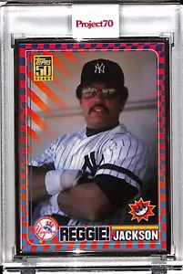 2021 TOPPS PROJECT 70 #579 REGGIE JACKSON - CLAW MONEY P70 AP SILVER FRAME 28/51 - Picture 1 of 2