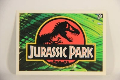 Jurassic Park 1993 Trading Card Sticker #11 Jurassic Park Logo ENG Topps L007127 - Image 1 of 2