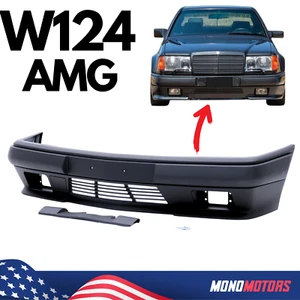 FRONT BUMPER FOR MERCEDES W124 AMG STYLE GEN1 1985–1996 BODYKIT COVER - Picture 1 of 14