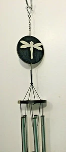 Beautiful Dragonfly Wind Chime Windchime Wood and Metal Dragon Fly 30"  - Picture 1 of 10