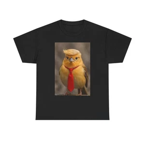 Trump lustiges Vogel Haarschnitt Grafik T-Shirt S-5XL NEU Unisex Baumwolle Tee - Bild 1 von 5