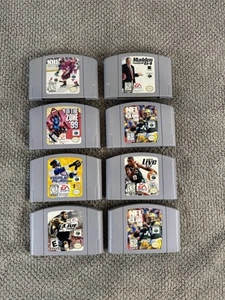 Lot Of 8 Nintendo 64 N64 Games Authentic Tested - Picture 1 of 2