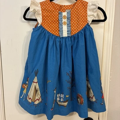 Girls Dress Holiday ELEANOR ROSE Fall  Thanksgiving  Dress, Size 6-7 Precious  - Image 1 of 4