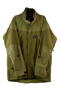 Haglöfs Herren Gelb Anorak Reißverschluss Regen Wind Jacke Khaki Grün Größe L - Bild 1 von 9