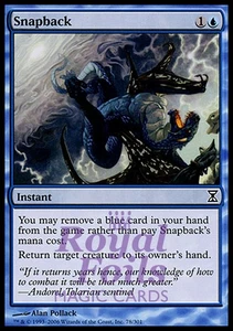 Snapback 1x FOIL TSP MTG Tiempo Espiral Común COMO NUEVO Azul - Imagen 1 de 1