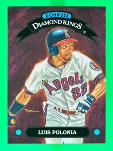 1993 Donruss Diamond Kings - Luis Polonia #DK-26 - Picture 1 of 2