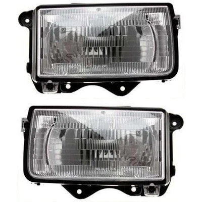 Driver and Passenger Side Headlights For Isuzu Rodeo 1991-1997 Halogen w/ Bulb/s - Image 1 of 4