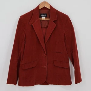 Blazer vintage Mistral bordeaux velluto a coste donna Academia Preppy Heritage taglia 12 - Foto 1 di 9