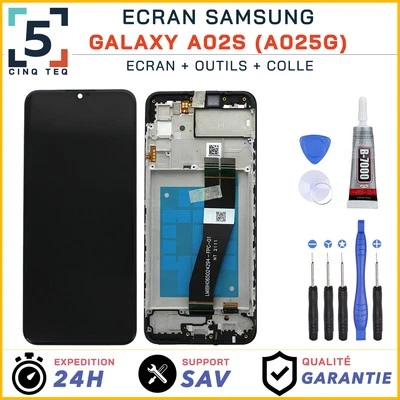 CINQ TEQ Ecran Complet remplacement pour Samsung Galaxy A02S SM-A025G avec Kit