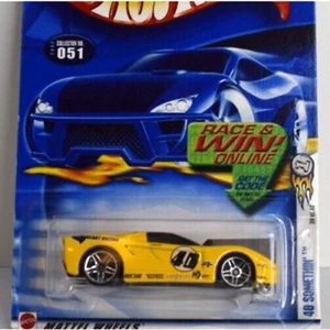 2002 Hot Wheels First Editions 40 Something Race Car #51 39/42 Yellow 1:64 New - Picture 1 of 9