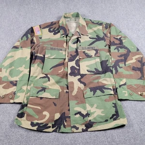 US Army BDU Jacket Mens Medium Regular Woodland Camo Ripstop Hot Weather Combat - Picture 1 of 9