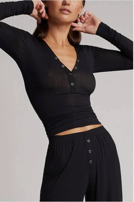 Negative Underwear - Whipped Henley Long Sleeve - Choose Color - Choose Size - Image 1 of 4