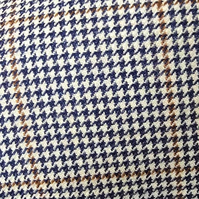 Hickey Freeman Blazer 42s Full Canvas Houndstooth Overcheck 23 Inch Arm Length - Image 1 of 4