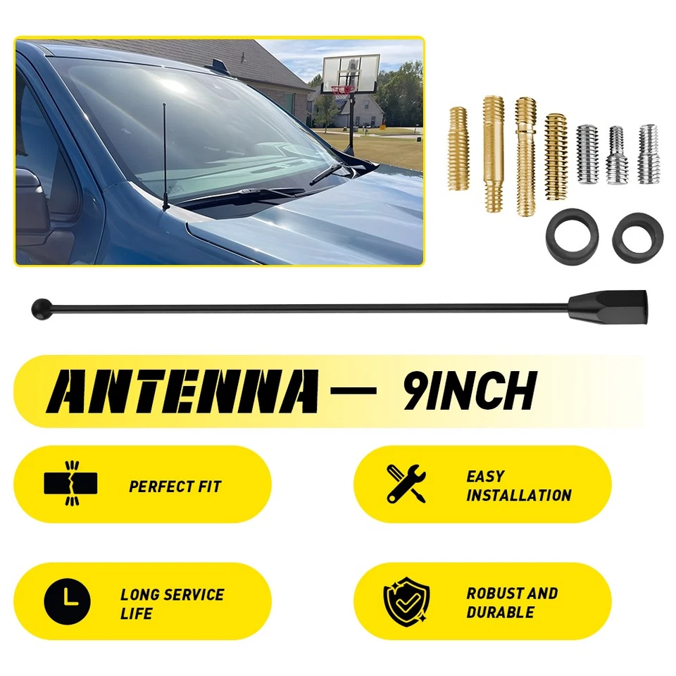 9-дюймовая антенна совместима с Ford F150 / F-150 Raptor 2009-2024 совершенно новая H - Изображение 1 из 4