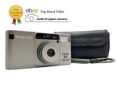 *MINT w/Case* Pentax Espio 80 ZOOM AF Point & Shoot 35mm Film Camera From JAPAN - Image 1 of 4