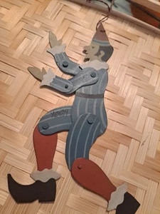 Vintage Folk Art Retired Shadowdancer Hand Painted Metal Signed Young ‘90 - Picture 1 of 7