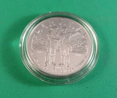 US SILVER DOLLAR: 2004 P BU LEWIS & CLARK BICENTENNIAL - Image 1 of 4