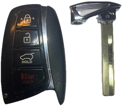 OEM 2015-19 HYUNDAI SANTA FE smart keyless remote key fob SY5DMFNA433 "B" stock - Image 1 of 2