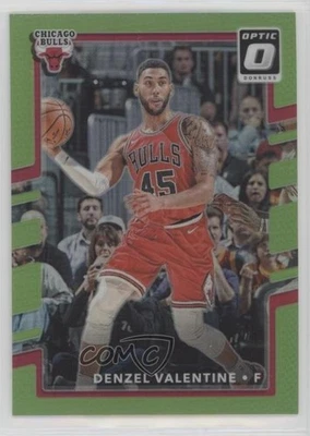 2017-18 Panini Donruss Optic Lime Green Prizm /175 Denzel Valentine #24 - Image 1 of 2