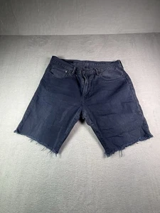 Gap Cut-off Shorts Uomo 34x32 Blu Denim Cotone Slim Fit Mid Rise 1969 Uomo - Foto 1 di 8