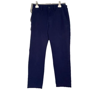 Polo Ralph Lauren Boys Sz 10 Navy Blue Chino Pants Cotton Blend School Uniform - Picture 1 of 12