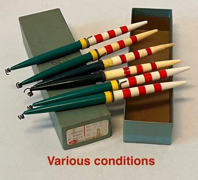 6 flotadores sensibles de colección de flotador de pesca ideal en caja - plástico ver fotos  Foto 1 de 4