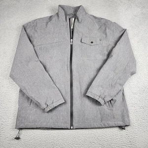 Linksoul Jacket Mens Large Gray Full Zip Golf Windbreaker Outdoors Hiking - Picture 1 of 7