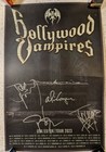 Hollywood Vampires 2023 Tour Signed Poster Johnny Depp  Alice Cooper  Joe Perry