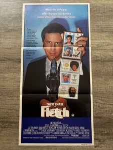 VINTAGE MOVIE POSTER: FLETCH (Original 1985 Daybill) Chevy Chase - Picture 1 of 2