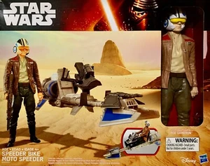 Star Wars: Speeder Bike & Poe Dameron Figure - Hasbro - Picture 1 of 3