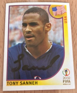 Original Autogramm Tony Sanneh USA Panini WM 2002 - Bild 1 von 1