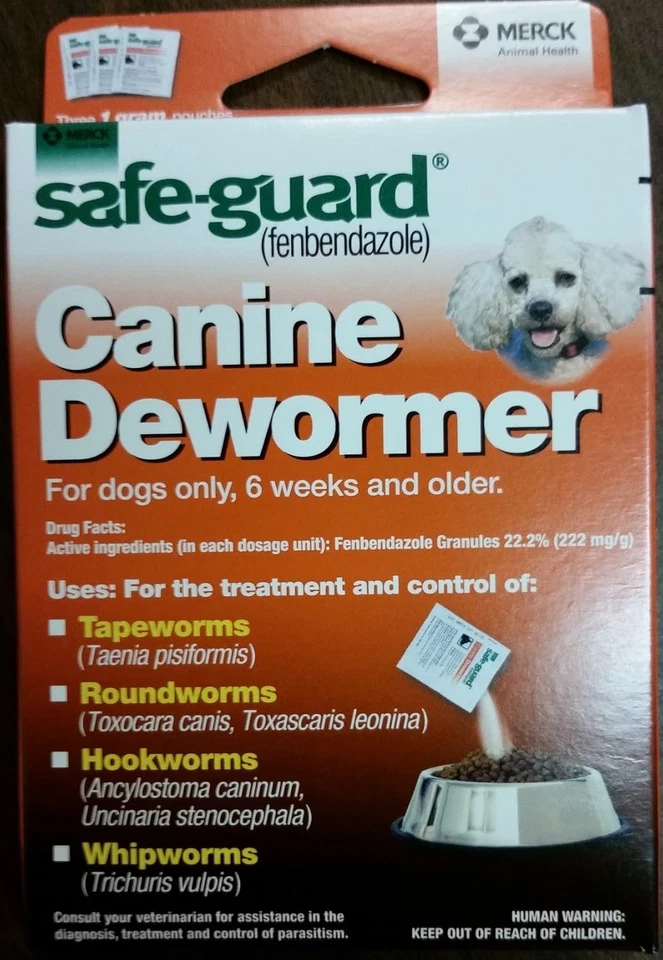 Safe-Guard Canine Dewormer for Small Dogs 3Day Worm Treatment Fast