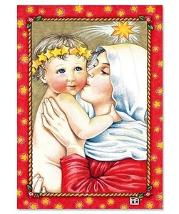 (18) Mary Engelbreit Rejoice Mother & Child Religious Christmas Cards One Design - Picture 1 of 4