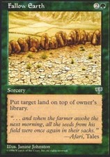 1x Fallow Earth MTG Mirage NM Magic Regular