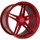 (4) 20X9/20X11" Staggered Rohana Wheels Rfx15 Gloss Red Rims (B31)